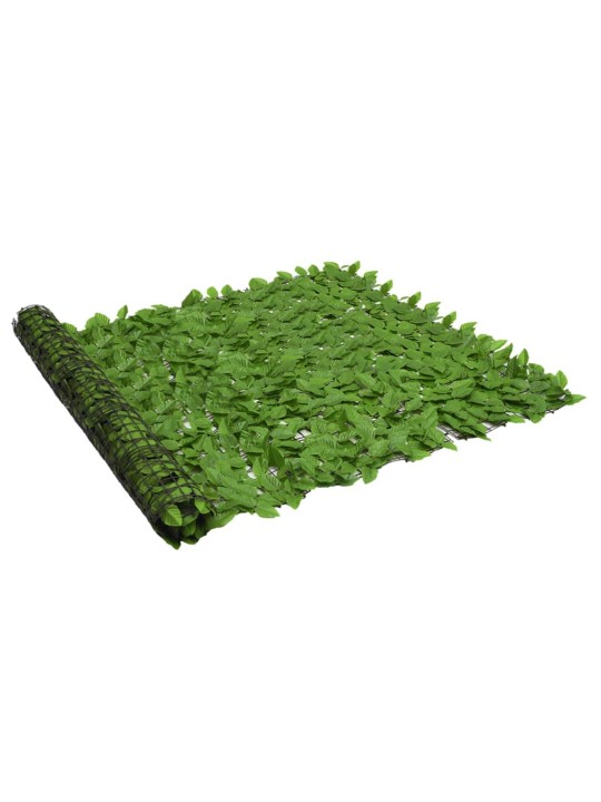 Balkona aizslietnis ar zaļām lapām, 400x150 cm