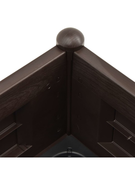 Augstā puķu kaste, pelēkbrūna, 100x43x35 cm, pp