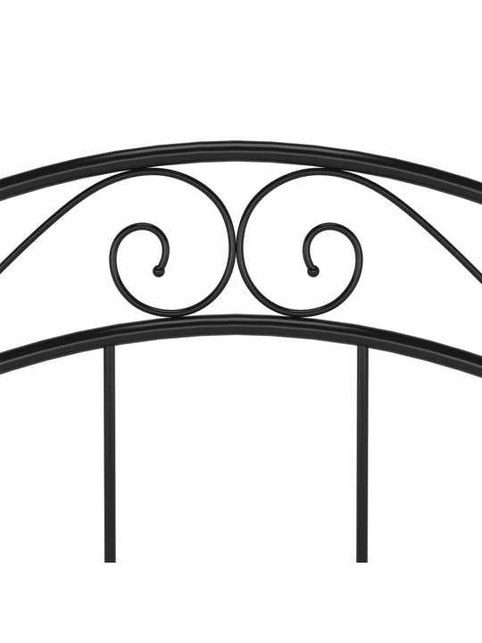 Gultas rāmis, melns, 90x200 cm, metāls
