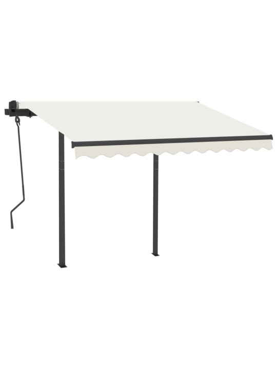 Markīzes stabu komplekts, antracītpelēks, 300x245 cm, dzelzs