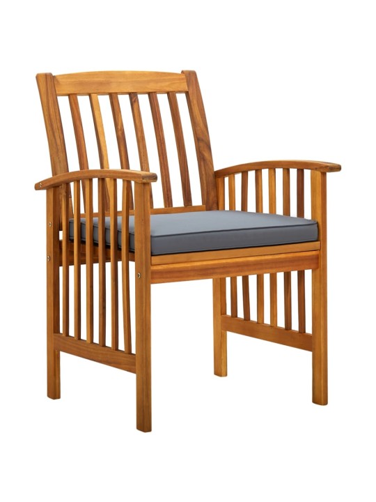 30580885 Piece Garden Dining Set with Cushions Solid Acacia Wood (45962+2x312130)