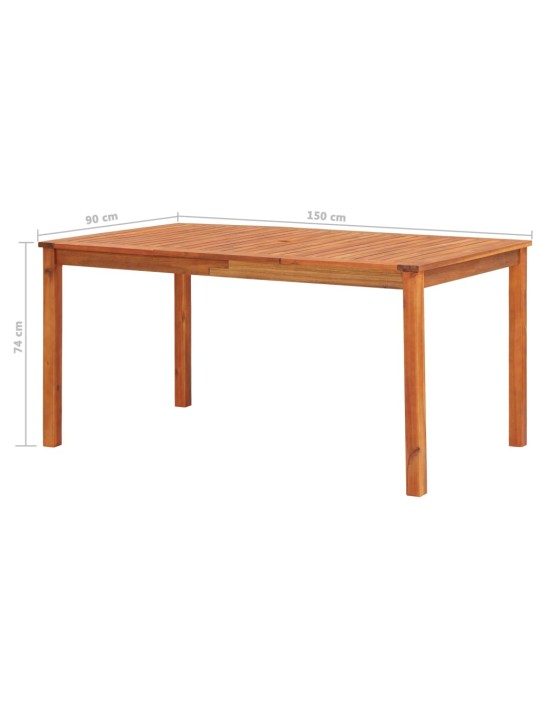 30580885 Piece Garden Dining Set with Cushions Solid Acacia Wood (45962+2x312130)