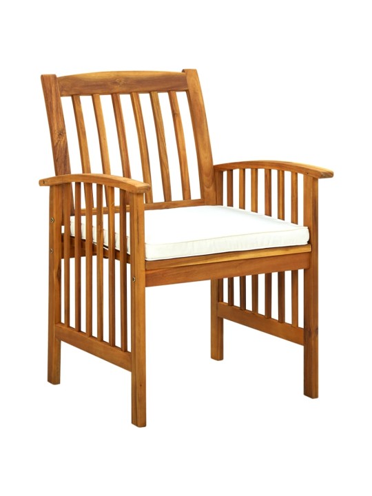 30580907 Piece Garden Dining Set with Cushions Solid Acacia Wood (45963+2x312129)