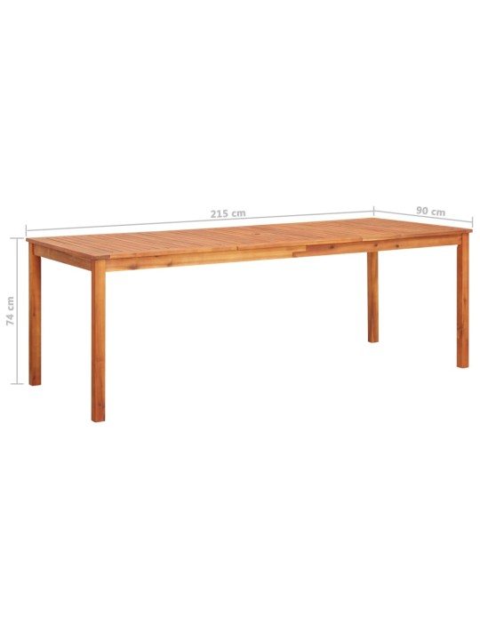 30580907 Piece Garden Dining Set with Cushions Solid Acacia Wood (45963+2x312129)
