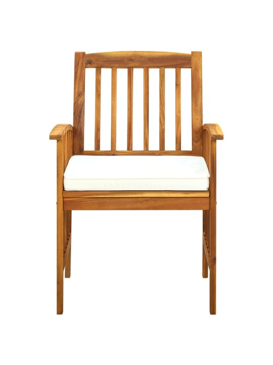 30580919 Piece Garden Dining Set with Cushions Solid Acacia Wood (45963+312128+2x312129)