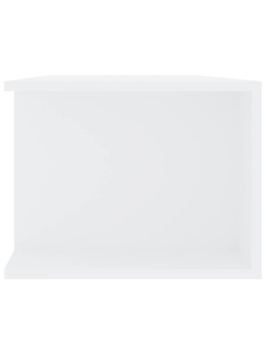 Tv plaukts ar led lampiņām, 135x39x30 cm, balts