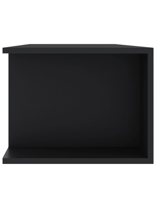 Tv plaukts ar led lampiņām, 135x39x30 cm, melns