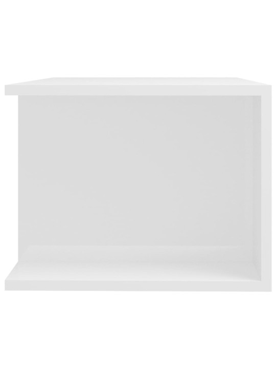 Tv galdiņš ar led lampiņām, 90x39x30 cm, spīdīgi balts