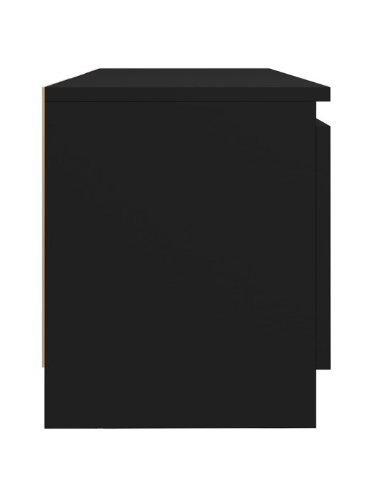 Tv skapītis ar led lampiņām, 120x30x35,5 cm, melns