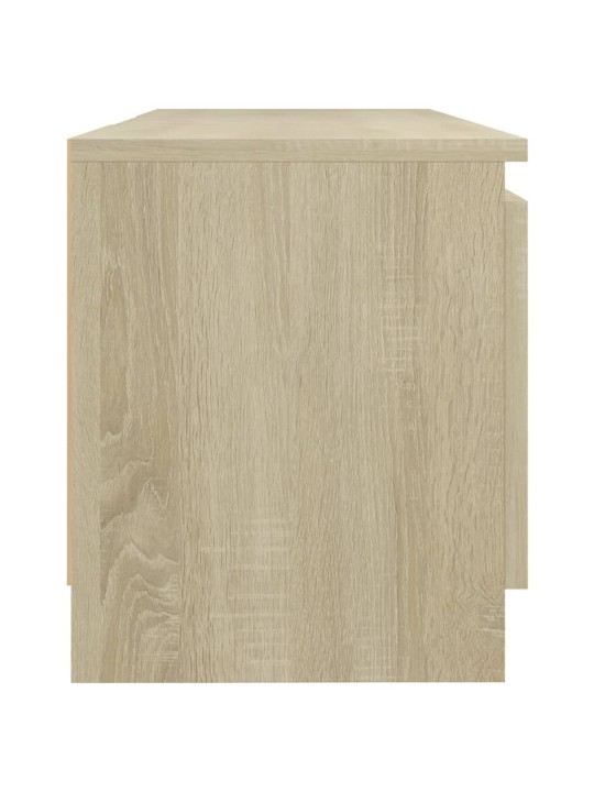 Tv skapītis ar led gaismiņām, 120x30x35,5 cm, ozolkoka krāsa
