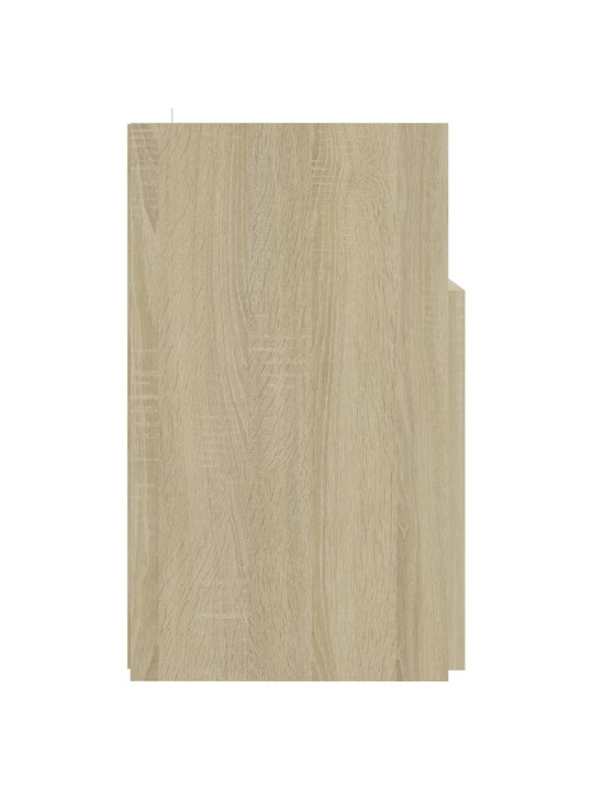 Tv galdiņš ar led lampiņām, 120x30x50 cm, ozolkoka krāsā