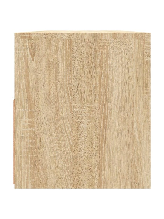 Tv galdiņš ar led lampiņām, 90x35x40 cm, ozolkoka krāsā