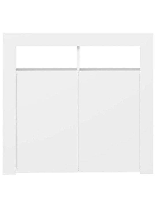 Kumode ar led lampiņām, 80x35x75 cm, balta