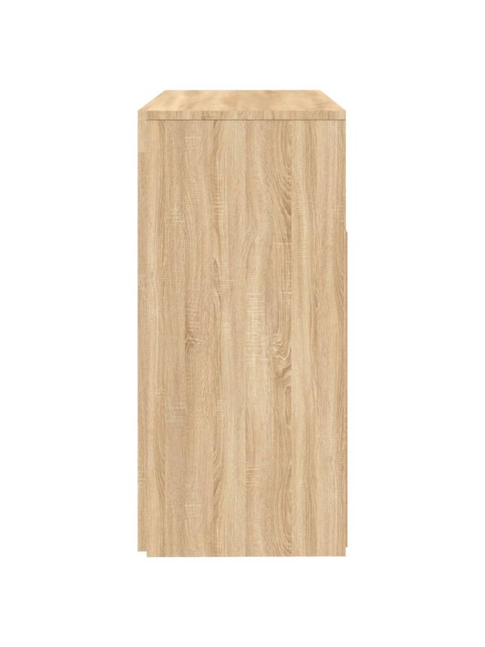 Kumode ar led lampiņām, ozolkoka krāsa, 80x35x75 cm