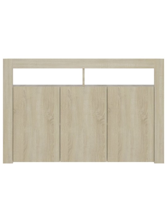 Kumode ar led lampiņām, 115,5x30x75 cm, ozolkoka krāsa