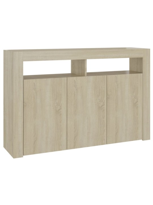 Kumode ar led lampiņām, 115,5x30x75 cm, ozolkoka krāsa