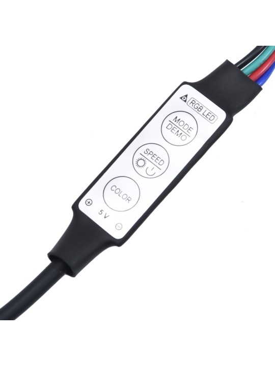 Kumode ar led lampiņām, 115,5x30x75 cm, ozolkoka krāsa
