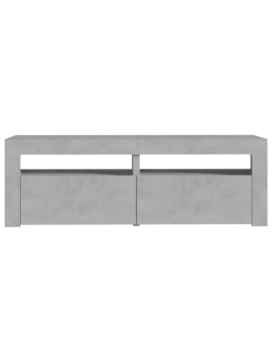 Tv galdiņš ar led lampiņām, 120x35x40 cm, betona pelēks