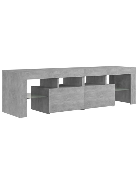 Tv galdiņš ar led lampiņām, 140x36,5x40 cm, betona pelēks