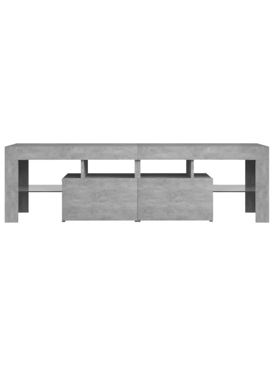 Tv galdiņš ar led lampiņām, 140x36,5x40 cm, betona pelēks