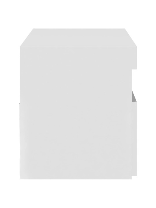 Tv skapītis ar led lampiņām, balts, 75x35x40 cm