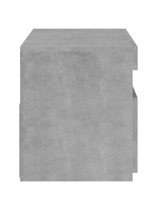 Tv skapītis ar led lampiņām, betona pelēks, 75x35x40 cm