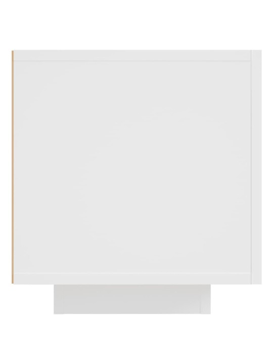 Tv galdiņš ar led apgaismojumu, 160x35x40 cm, balts