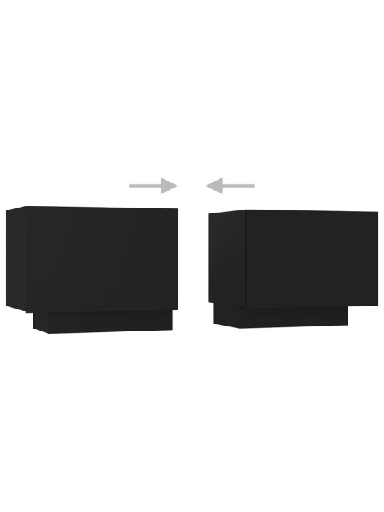 Tv skapītis, melns, 100x35x40 cm, inženierijas koks