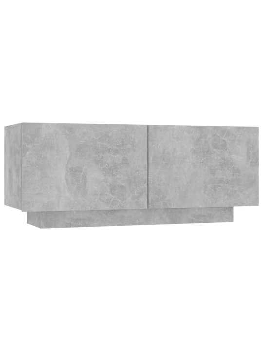 Tv skapītis, betona pelēks, 100x35x40 cm, inženierijas koks