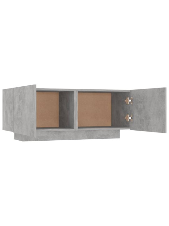 Tv skapītis, betona pelēks, 100x35x40 cm, inženierijas koks