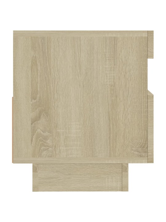 Tv skapītis ar led lampiņām, 80x35x40 cm, ozolkoka krāsā