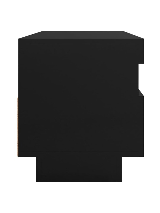 Tv galdiņš ar led lampiņām, melns, 100x35x40 cm