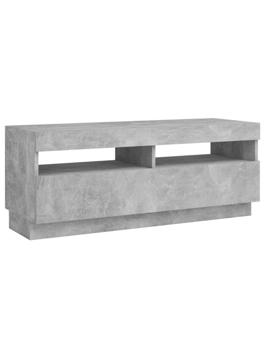 Tv galdiņš ar led lampiņām, 100x35x40 cm, betona pelēks