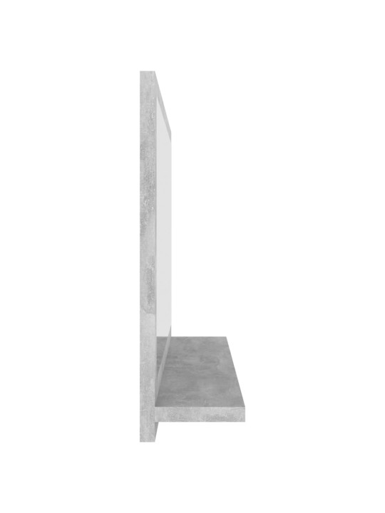 Vannasistabas spogulis, betona pelēks, 60x10,5x37 cm