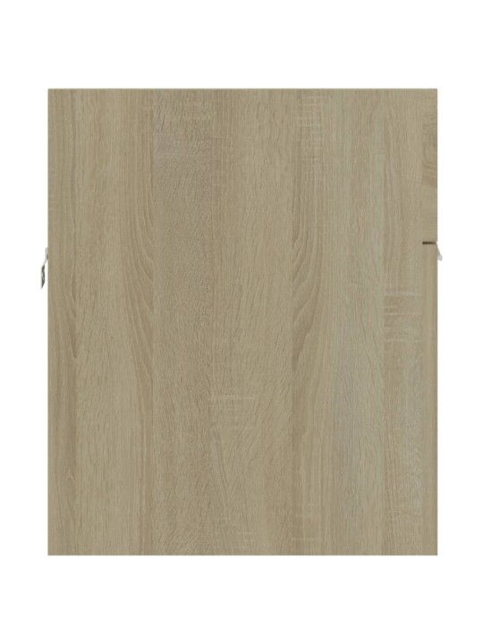Izlietnes skapītis, ozolkoka, 90x38,5x46 cm, inženierijas koks