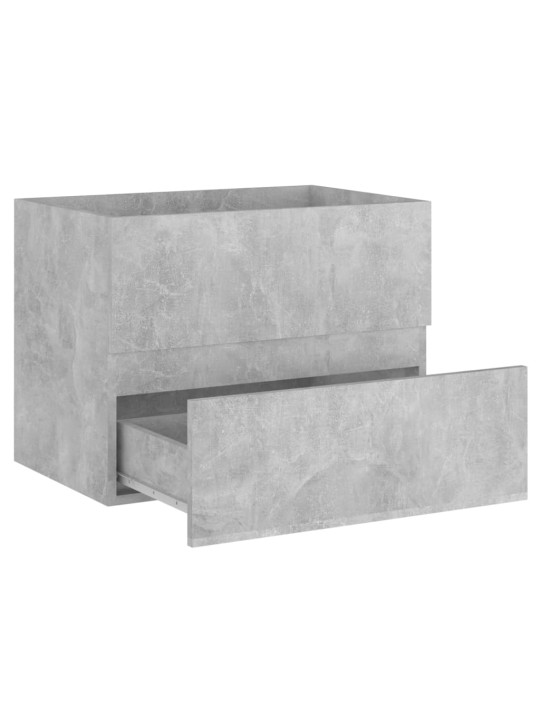 Izlietnes skapītis betona pelēks 60x38,5x45cm inženierijas koks