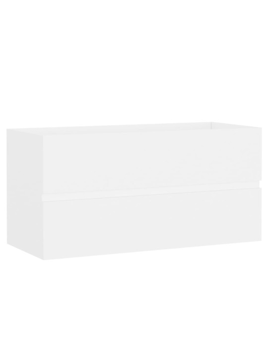 Izlietnes skapītis, balts, 90x38,5x45 cm, inženierijas koks