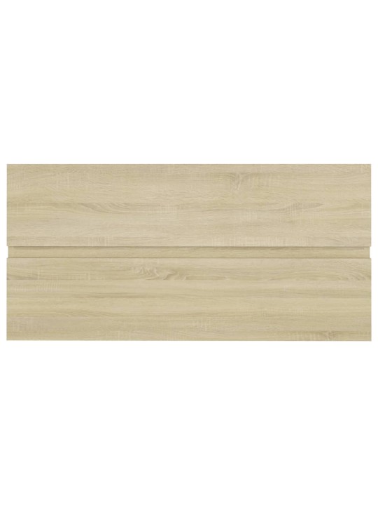 Izlietnes skapītis, ozolkoka, 90x38,5x45 cm, inženierijas koks