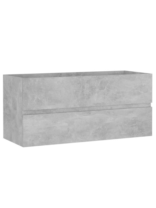 Izlietnes skapītis betonpelēks 100x38,5x45 cm inženierijas koks