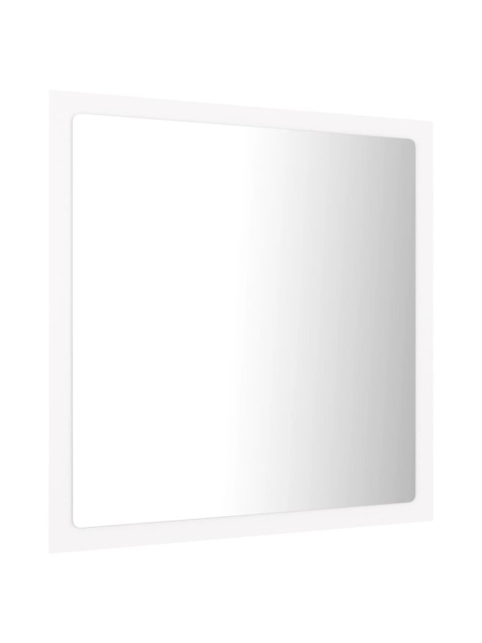 Vannasistabas spogulis, led, balts, 40x8,5x37 cm, akrils
