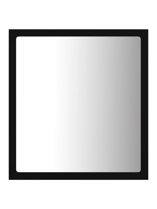 Vannasistabas spogulis, led, melns, 40x8,5x37 cm, akrils