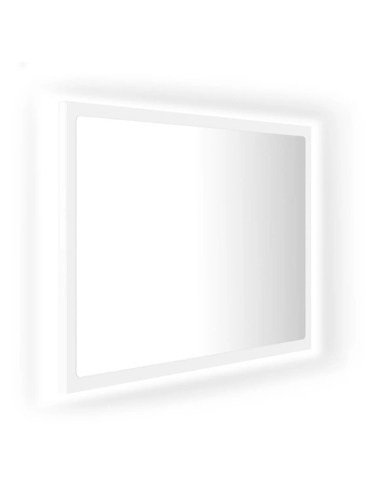 Vannasistabas spogulis, led, balts, 60x8,5x37 cm, akrils