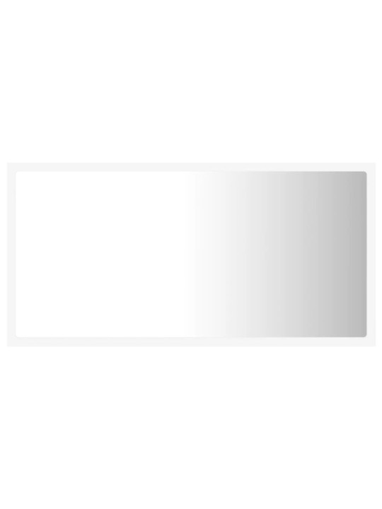 Vannasistabas spogulis, led, balts, 80x8,5x37 cm, akrils