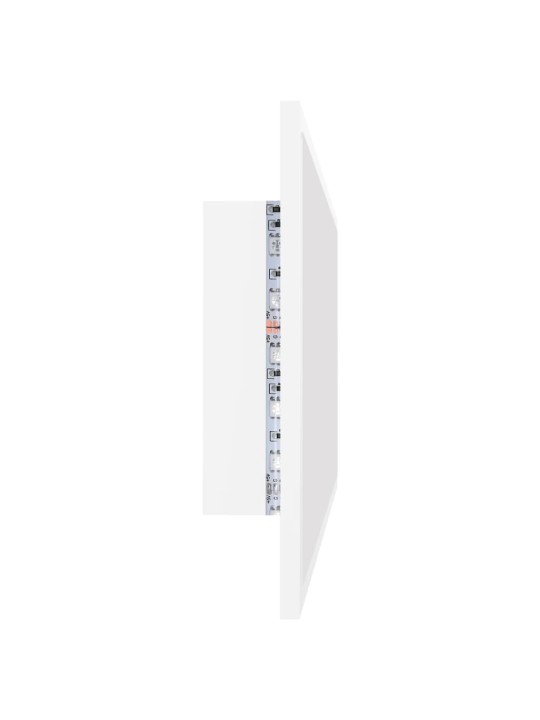 Vannasistabas spogulis, led, balts, 90x8,5x37 cm, akrils