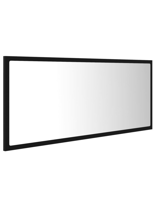 Vannasistabas spogulis, led, melns, 100x8,5x37cm, akrils