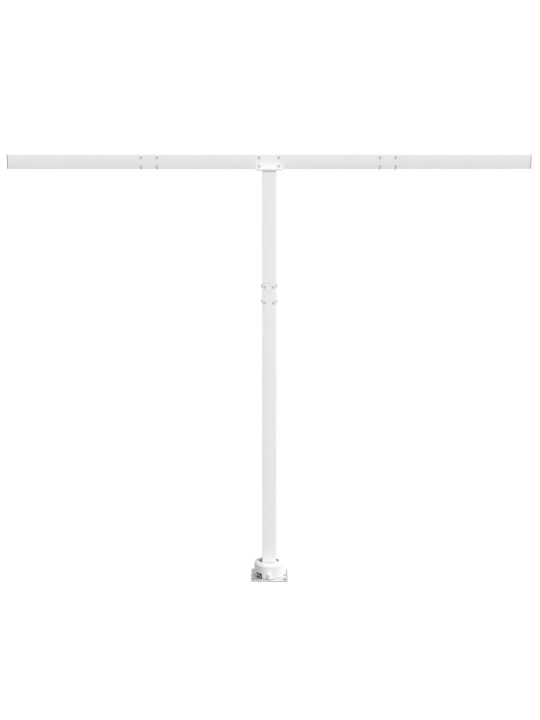Markīzes stabu komplekts, balts, 300x245 cm, dzelzs