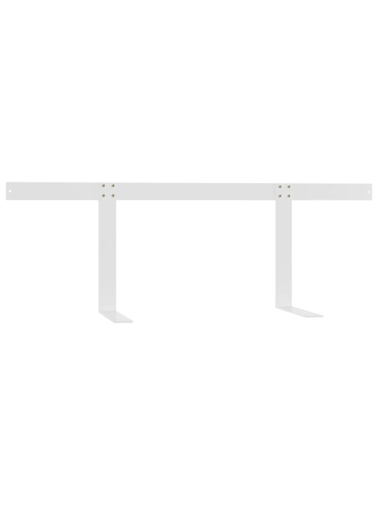 Palešu dīvāna atzveltne, 110 cm, balta, dzelzs