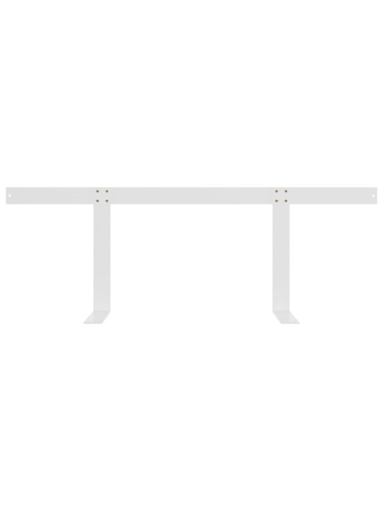 Palešu dīvāna atzveltne, 110 cm, balta, dzelzs