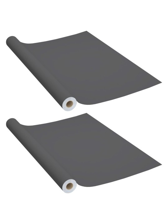 Mēbeļu līmplēves, 2 gab., pelēkas, 500x90 cm, pvc