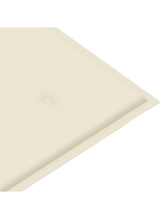 Divvietīgs dārza sols ar matraci, 120 cm, eikalipta masīvkoks